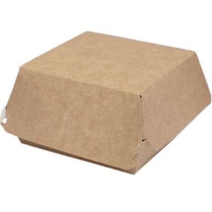 Disposable hamburger box ABCPAK, paper, 11.5x10.5x8 cm, 75 pcs